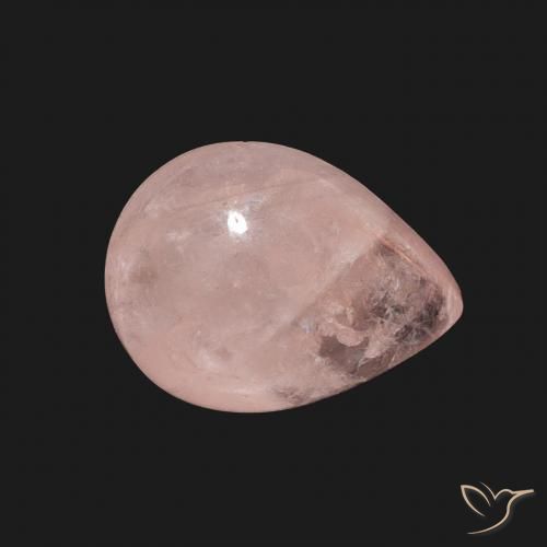 Morganita Rosado terroso natural de 4.15 ct, En forma de pera, Transparente