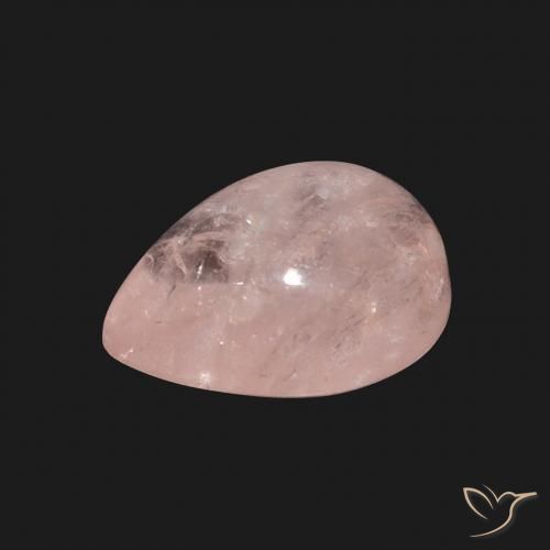 Morganita Rosado terroso natural de 4.15 ct, En forma de pera, Transparente