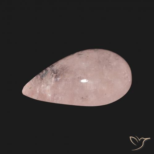 Morganita Rosado medio natural de 6.62 ct, En forma de pera, Transparente
