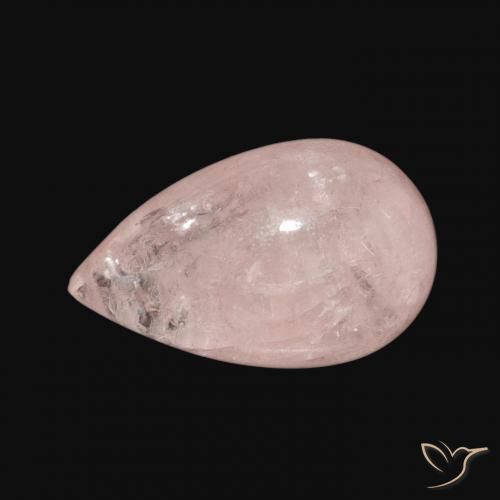 Morganita Rosado flamingo natural de 3.67 ct, En forma de pera, Transparente