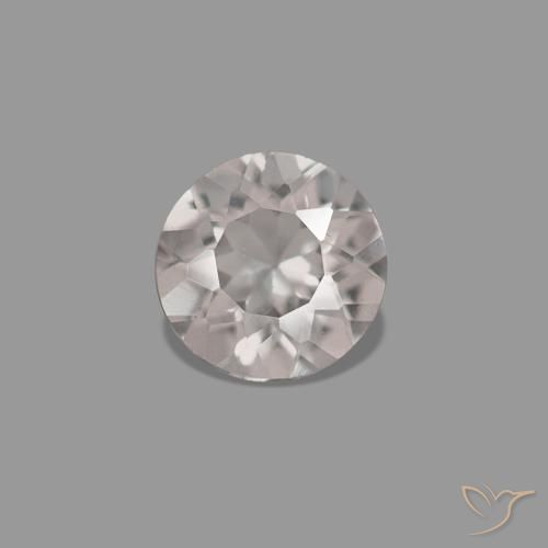 Morganita Rosado flamingo natural de 0.21 ct, Corte Redondo, VVS-VS
