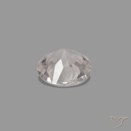 Morganita Rosado flamingo natural de 0.21 ct, Redondo, VVS-VS