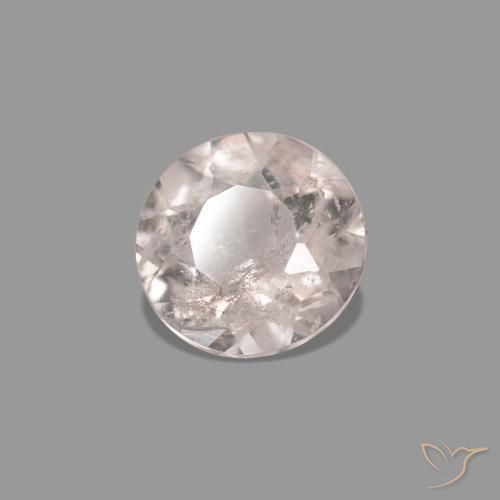 Morganita Rosado flamingo natural de 0.36 ct, Redondo, VS-SI
