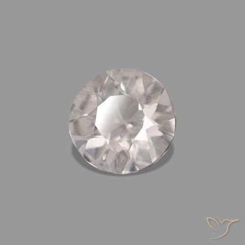 Morganita Rosado claro natural de 0.18 ct, Corte Redondo, VVS-VS