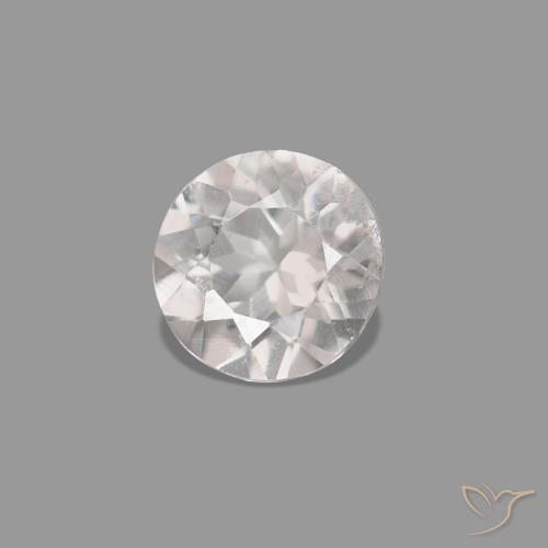 0.15ct Rosado claro Morganita, Redondo, VVS-VS