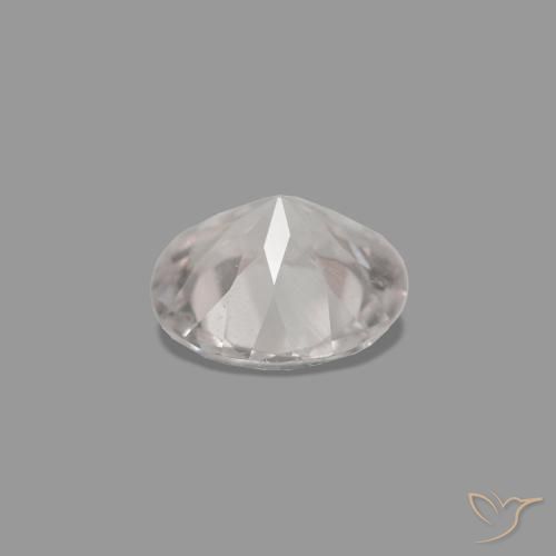 Morganita Rosado claro natural de 0.15 ct, Redondo, VVS-VS