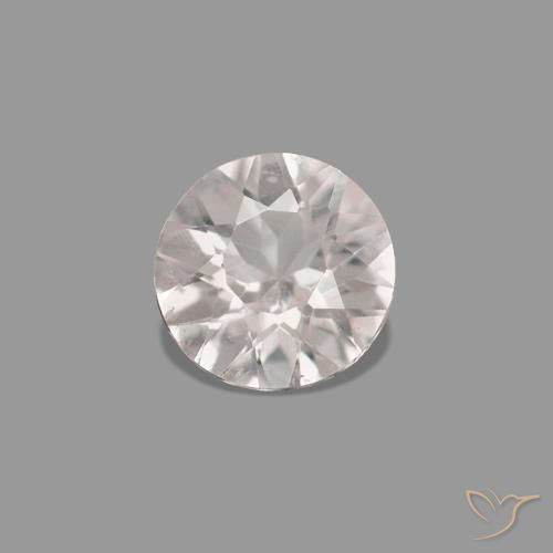 0.22ct Rosado claro Morganita, Redondo, VVS-VS