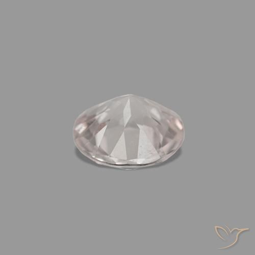 Morganita Rosado claro natural de 0.22 ct, Redondo, VVS-VS
