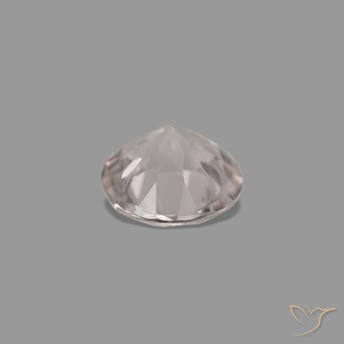 Morganita Rosado claro natural de 0.20 ct, Redondo, VVS-VS