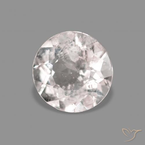 Morganita Rosado muy claro natural de 0.52 ct, Redondo, VS-SI