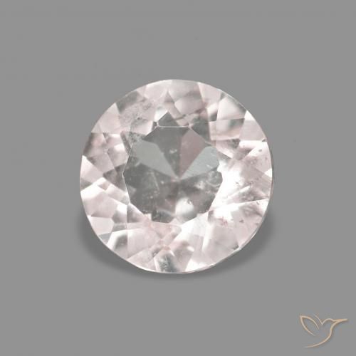 Morganita Rosado muy claro natural de 0.26 ct, Redondo, VS
