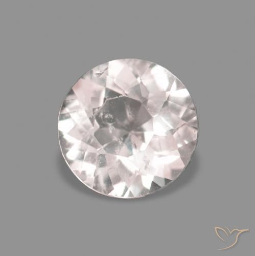 Morganita Rosado muy claro natural de 0.24 ct, Redondo, VS