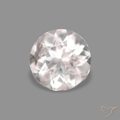 0.18ct Natural Rosado muy claro Morganita, Redondo, VS