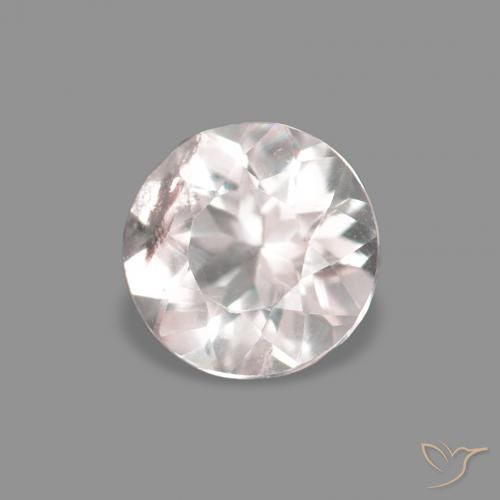 Morganita Rosado muy claro natural de 0.18 ct, Redondo, VS