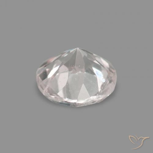 Morganita Rosado muy claro natural de 0.18 ct, Redondo, VS
