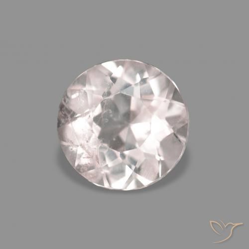 Morganita Rosado muy claro natural de 0.30 ct, Redondo, VS