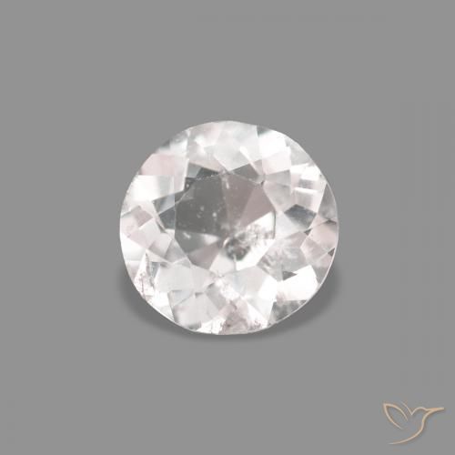 Morganita Rosado muy claro natural de 0.34 ct, Redondo, VS