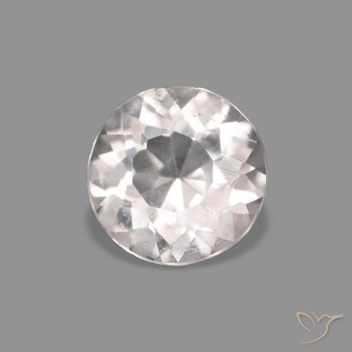 Morganita Rosado muy claro natural de 0.45 ct, Redondo, VS