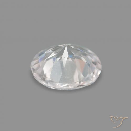 Morganita Rosado muy claro natural de 0.21 ct, Redondo, VVS-VS