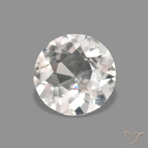 Morganita Rosado muy claro natural de 0.47 ct, Redondo, VS