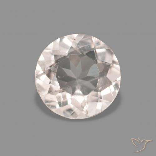 0.41ct Rosado muy claro Morganita, Redondo, VS