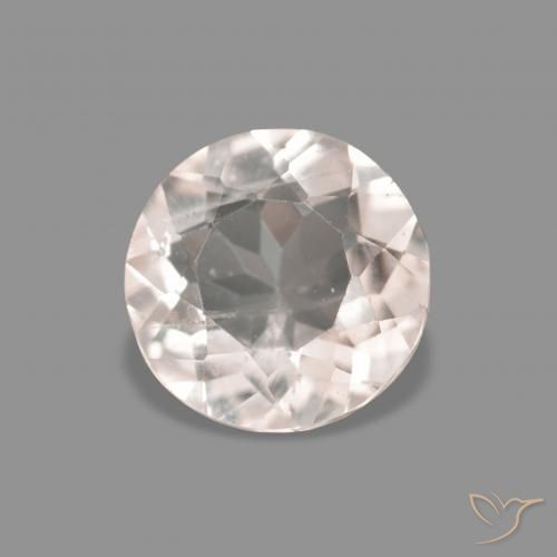 Morganita Rosado muy claro natural de 0.41 ct, Redondo, VS
