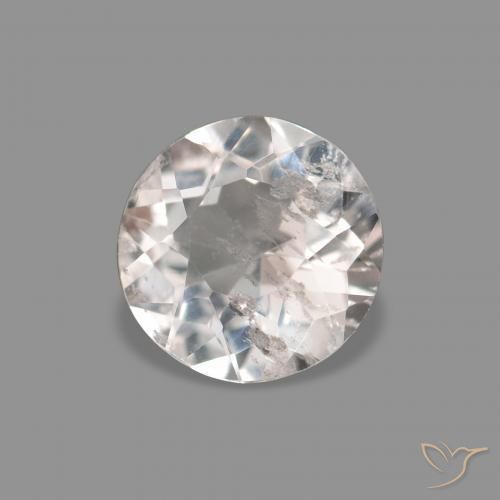 Morganita Rosado muy claro natural de 0.33 ct, Redondo, VS