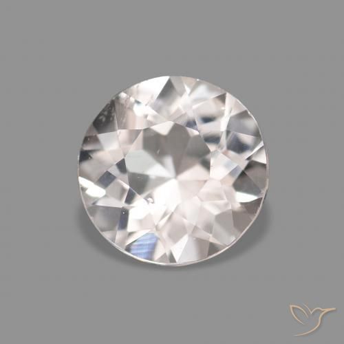 Morganita Rosado muy claro natural de 0.38 ct, Redondo, VS