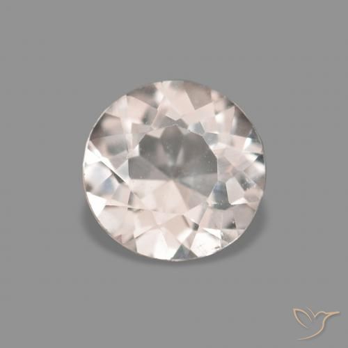 0.33ct Rosado muy claro Morganita, Redondo, VVS-VS