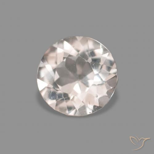 Morganita Rosado muy claro natural de 0.33 ct, Redondo, VVS-VS