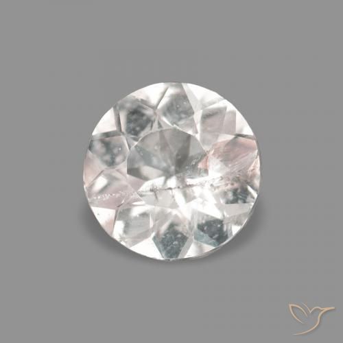 Morganita Rosado muy claro natural de 0.18 ct, Redondo, VS-SI