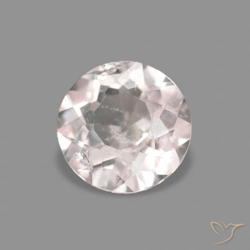 Morganita Rosado muy claro natural de 0.36 ct, Redondo, VS-SI