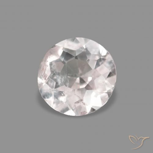 Morganita Rosado muy claro natural de 0.36 ct, Redondo, VS-SI