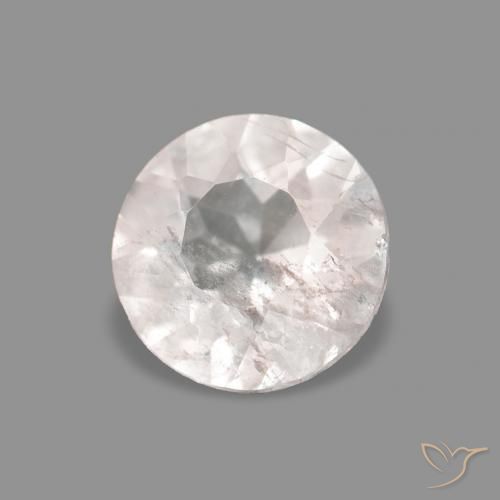 Morganita Rosado muy claro natural de 0.27 ct, Redondo, VS-SI