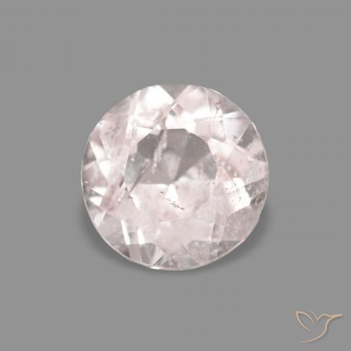 Morganita Rosado muy claro natural de 0.42 ct, Redondo, VS-SI