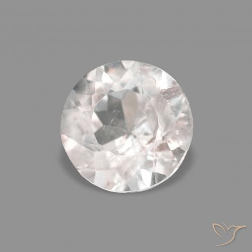 Morganita Rosado muy claro natural de 0.40 ct, Redondo, VS-SI