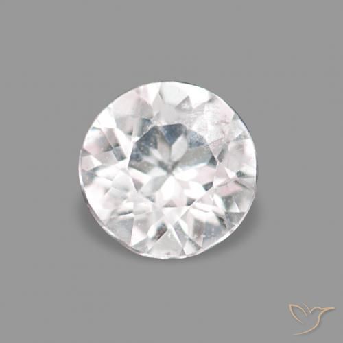 0.13ct Rosado claro Morganita Piedras Preciosas, Redondo, VS