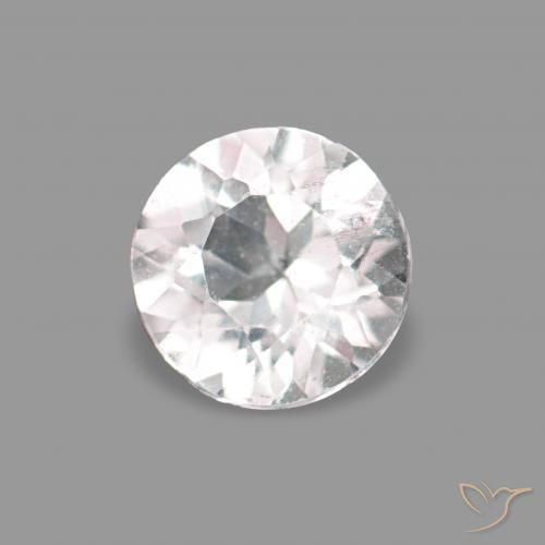 Morganita Rosado claro natural de 0.13 ct, Redondo, VS