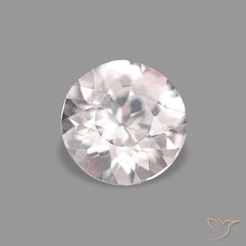 0.18ct Rosado claro Morganita, Redondo, VS