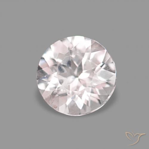 Morganita Rosado claro natural de 0.18 ct, Redondo, VS