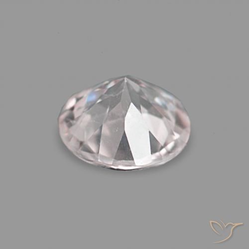 Morganita Rosado claro natural de 0.18 ct, Redondo, VS