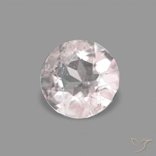 Morganita Rosado claro natural de 0.16 ct, Redondo, VS