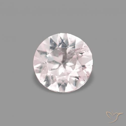 Morganita Rosado claro natural de 0.24 ct, Redondo, VS