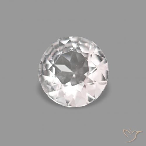 Morganita Rosado muy claro natural de 0.23 ct, Redondo, VVS-VS