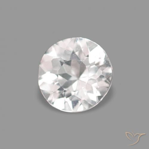 Morganita Rosado muy claro natural de 0.22 ct, Redondo, VVS