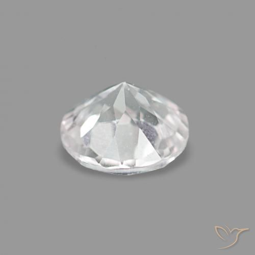 Morganita Rosado muy claro natural de 0.22 ct, Redondo, VVS
