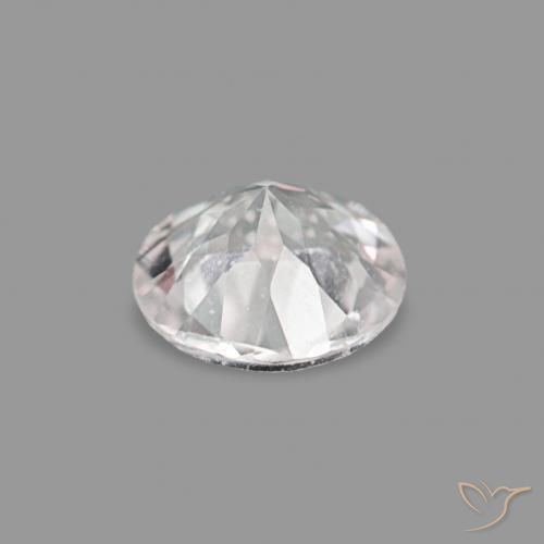 Morganita Rosado muy claro natural de 0.20 ct, Redondo, VVS