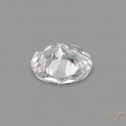 Morganita Rosado muy claro natural de 0.16 ct, Redondo, VVS