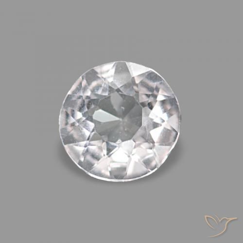 Morganita Rosado claro natural de 0.17 ct, Redondo, VVS