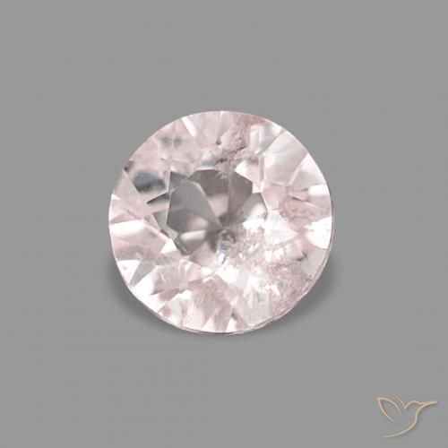 Morganita Rosado flamingo natural de 0.29 ct, Redondo, VS-SI